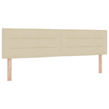 Boxspringbed met matras Crèmekleurig 180 x 200 cm Stof