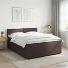 Boxspringbed met matras 140x190 cm donkerbruin