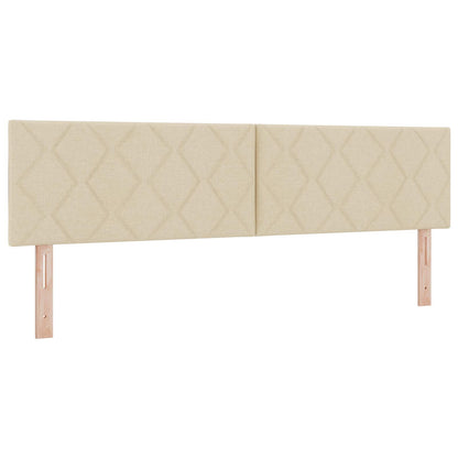 Boxspringbed met matras Crèmekleurig 180 x 200 cm Stof