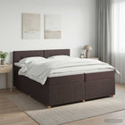 Boxspringbed 200x200 cm donkerbruin
