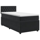 Boxspringbed met matras zwart 80x200 cm fluweel