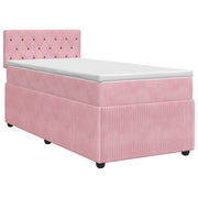 Boxspringbed 80x200 cm roze fluweel