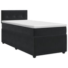 Boxspringbed matras 80x200 cm zwart fluweel