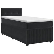 Boxspringbed matras 80x200 cm zwart fluweel
