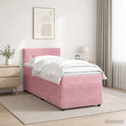 Boxspringbed 80x200 cm roze fluweel