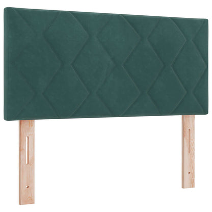 Boxspringbed met matras Donkergroen 80 x 200 cm Fluweel