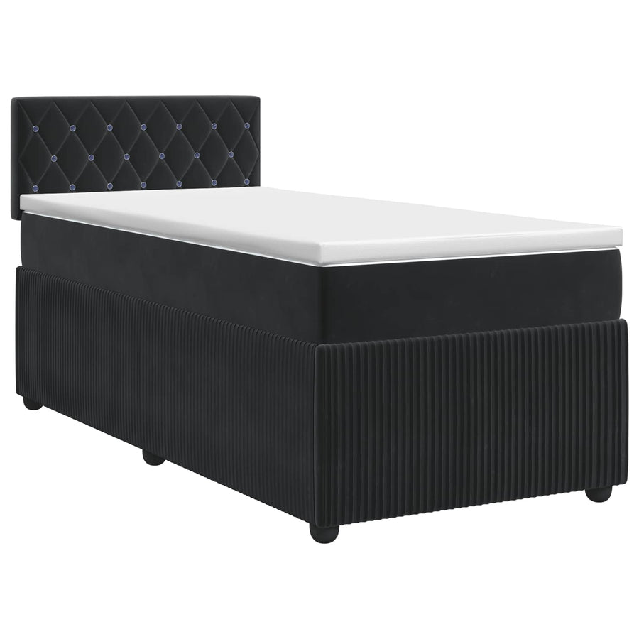 Boxspringbed met matras Zwart 90 x 190 cm Fluweel