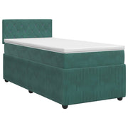 Boxspringbed 90x190 cm donkergroen fluweel
