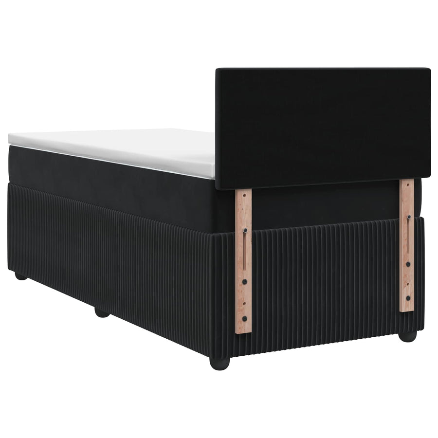 Boxspringbed met matras Zwart 90 x 190 cm Fluweel
