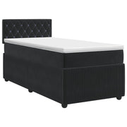 Boxspringbed 90x200 cm zwart fluweel