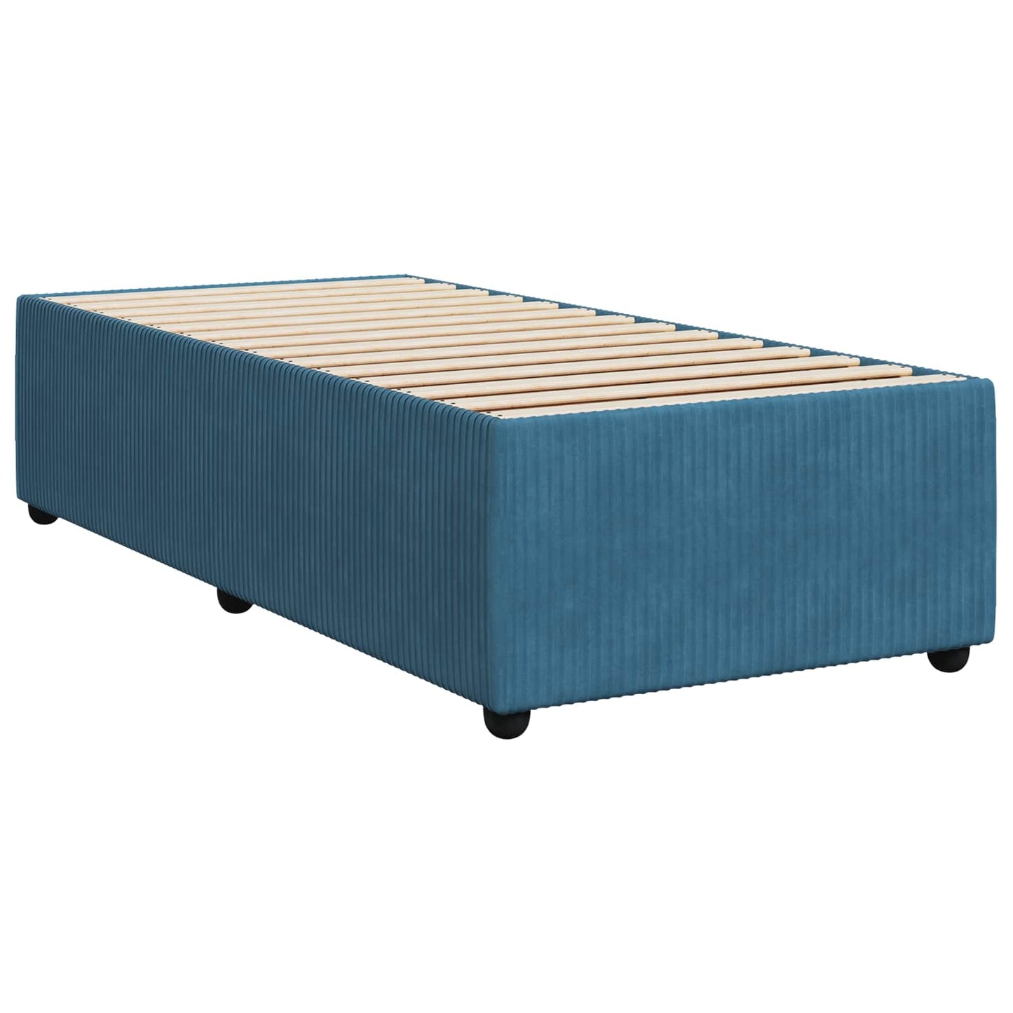 Boxspringbed met matras Donkerblauw 90 x 200 cm Fluweel