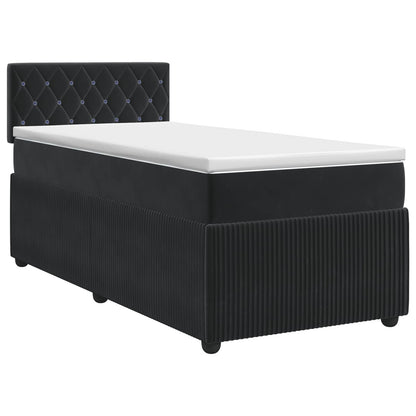 Boxspringbed met matras Zwart 100 x 200 cm Fluweel