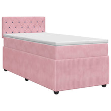 Boxspringbed met matras Roze 100 x 200 cm Fluweel