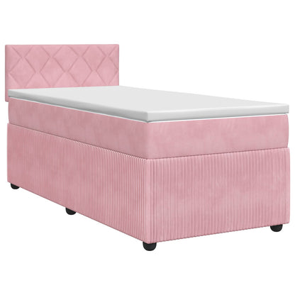 Boxspringbed met matras Roze 100 x 200 cm Fluweel