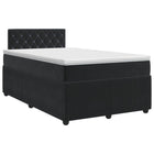 Boxspringbed met matras Zwart 120 x 190 cm Fluweel