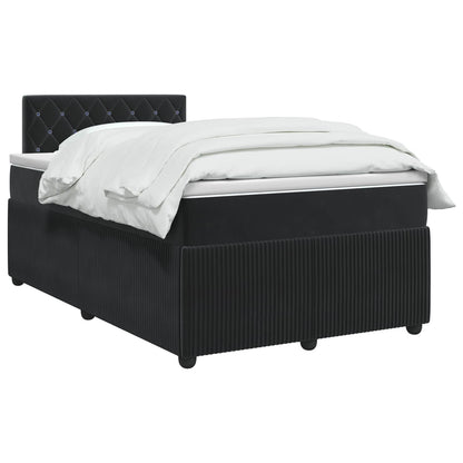Boxspringbed met matras Zwart 120 x 190 cm Fluweel