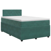 Boxspringbed 120x190 cm donkergroen fluweel met matras