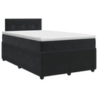 Boxspringbed met matras Zwart 120 x 190 cm Fluweel
