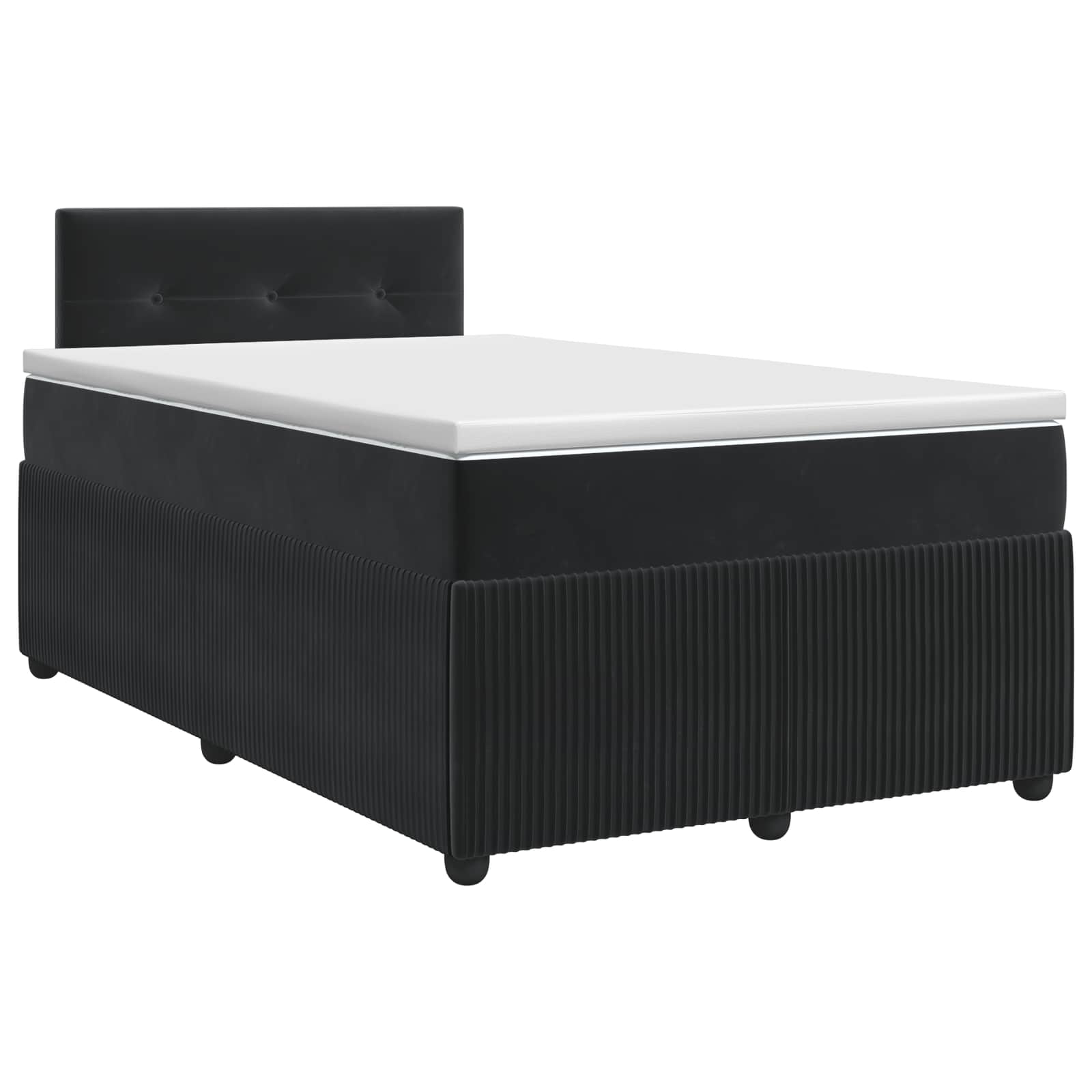 Boxspringbed met matras Zwart 120 x 190 cm Fluweel