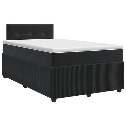 Boxspringbed met matras Zwart 120 x 190 cm Fluweel
