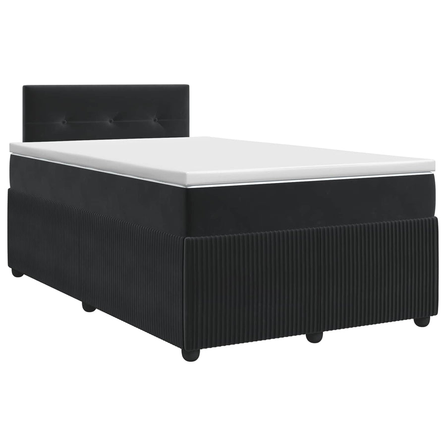 Boxspringbed met matras Zwart 120 x 190 cm Fluweel