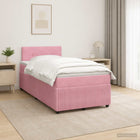 Boxspringbed roze 120x200 cm met matras