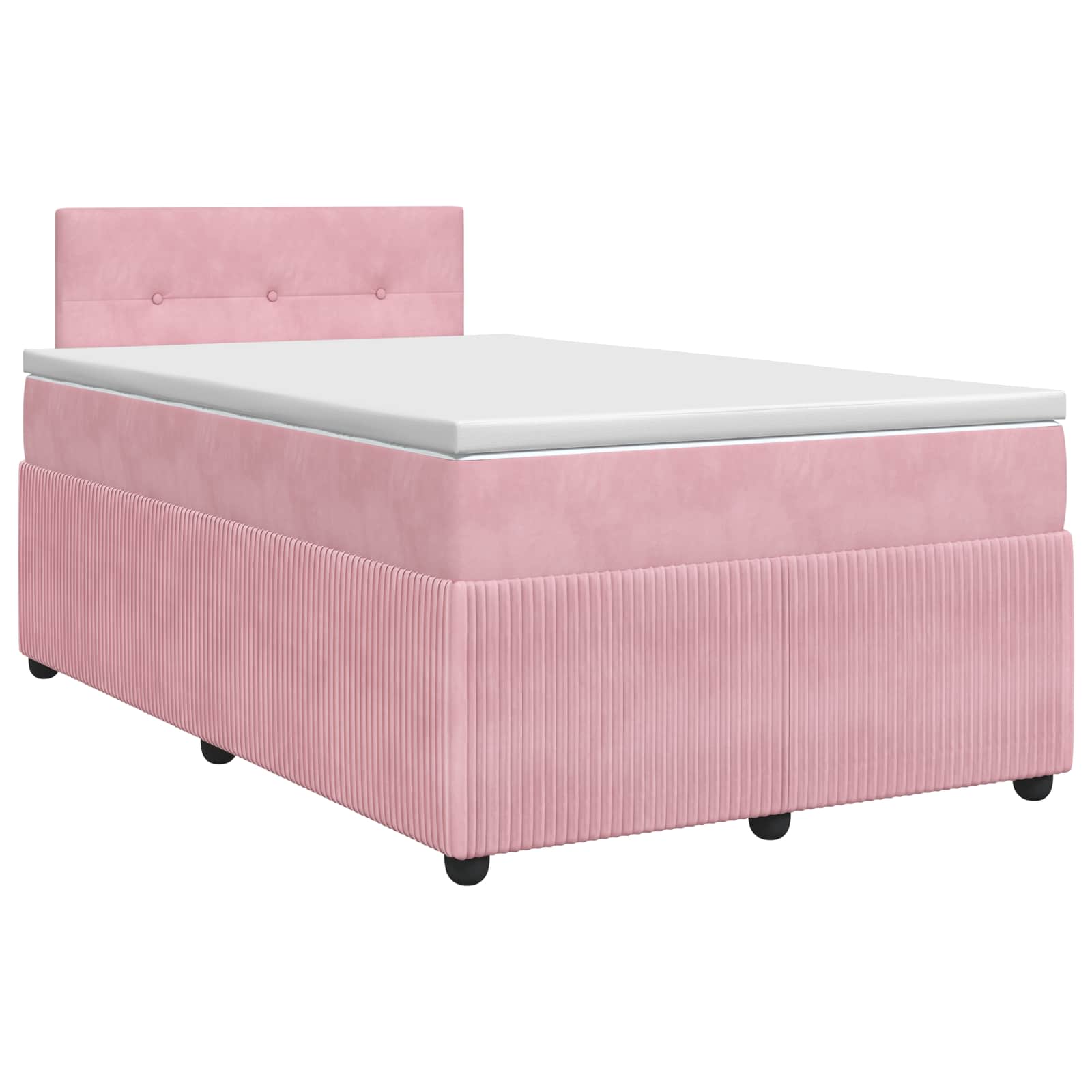 Boxspringbed met matras Roze 120 x 190 cm Fluweel