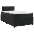 Boxspringbed met matras Zwart 120 x 190 cm Fluweel
