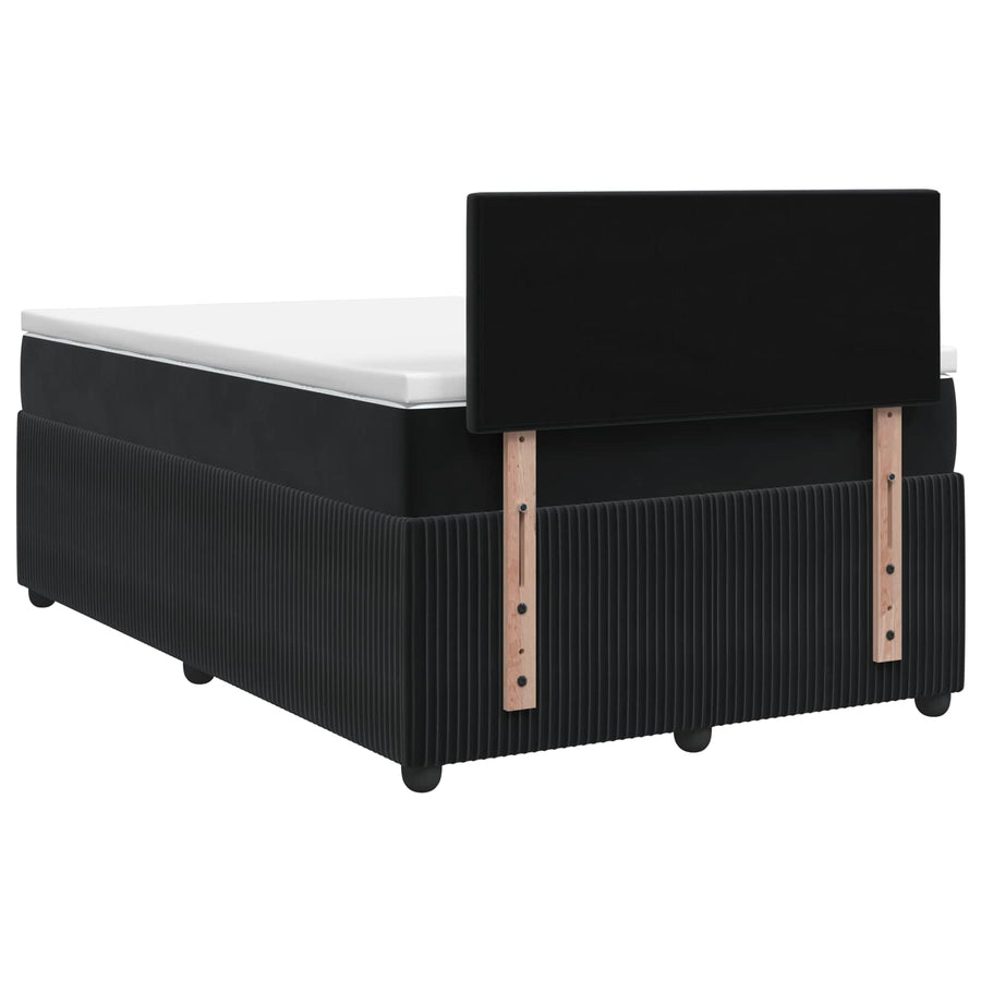 Boxspringbed met matras Zwart 120 x 190 cm Fluweel