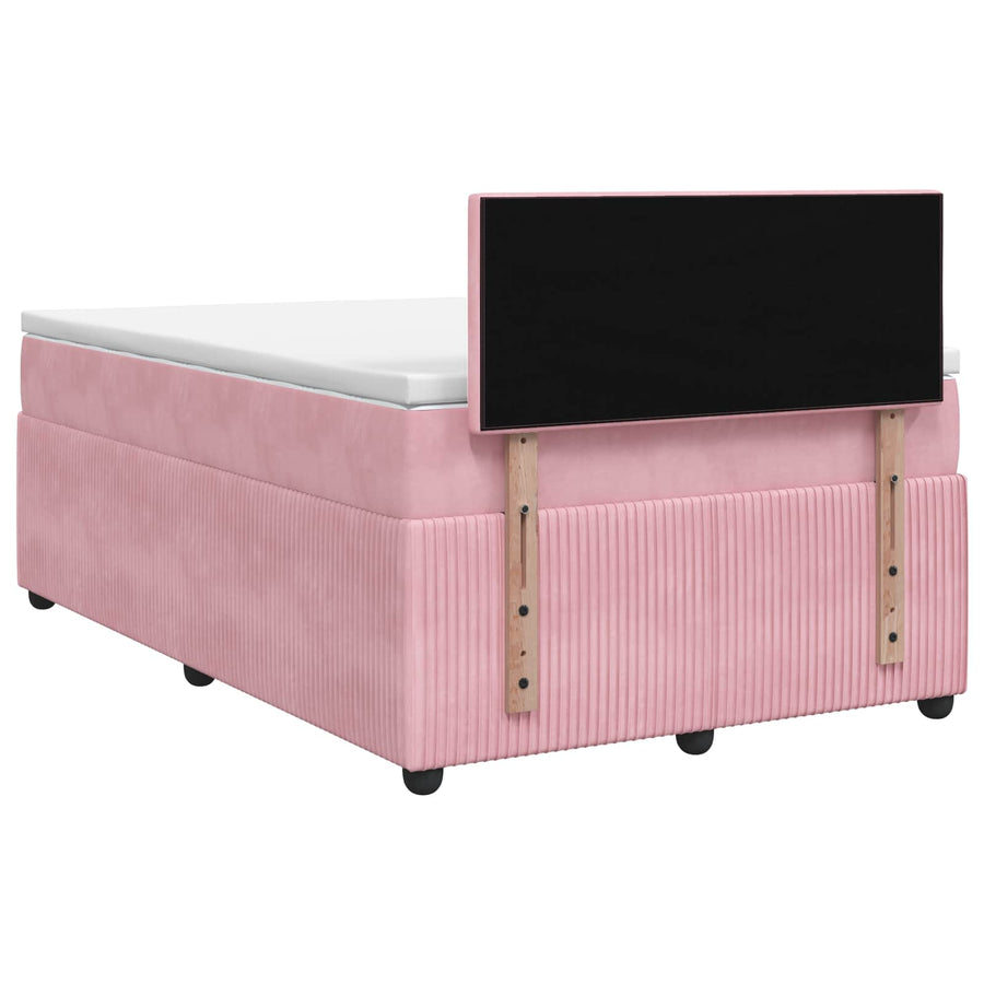 Boxspringbed met matras Roze 120 x 190 cm Fluweel