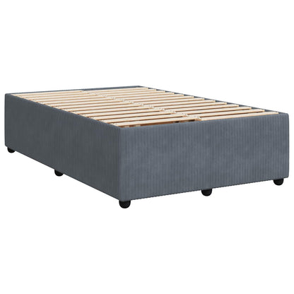 Boxspringbed met matras Donkergrijs 120 x 200 cm Fluweel