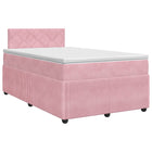 Boxspringbed met matras Roze 120 x 200 cm Fluweel