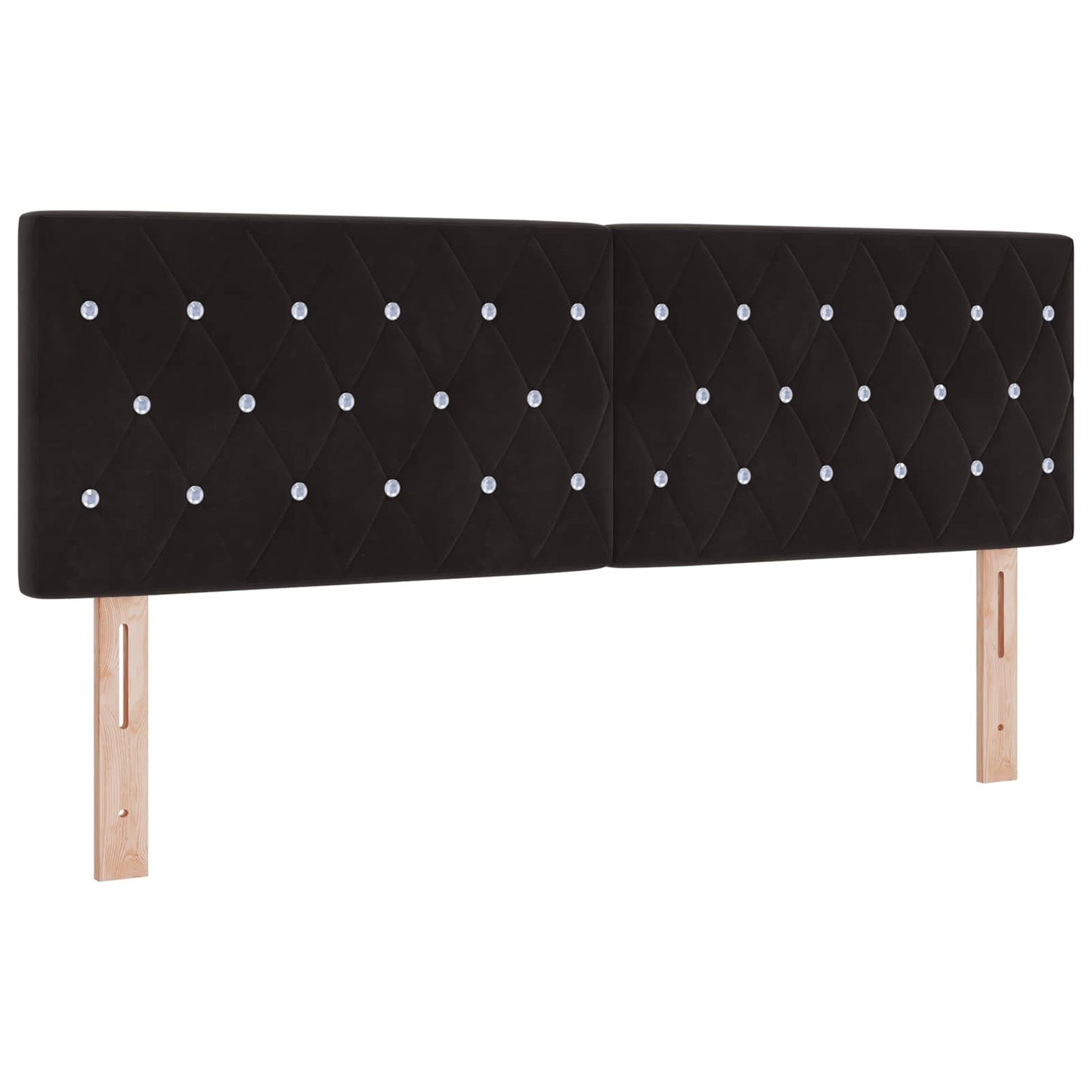 Boxspringbed met matras Zwart 140 x 190 cm Fluweel