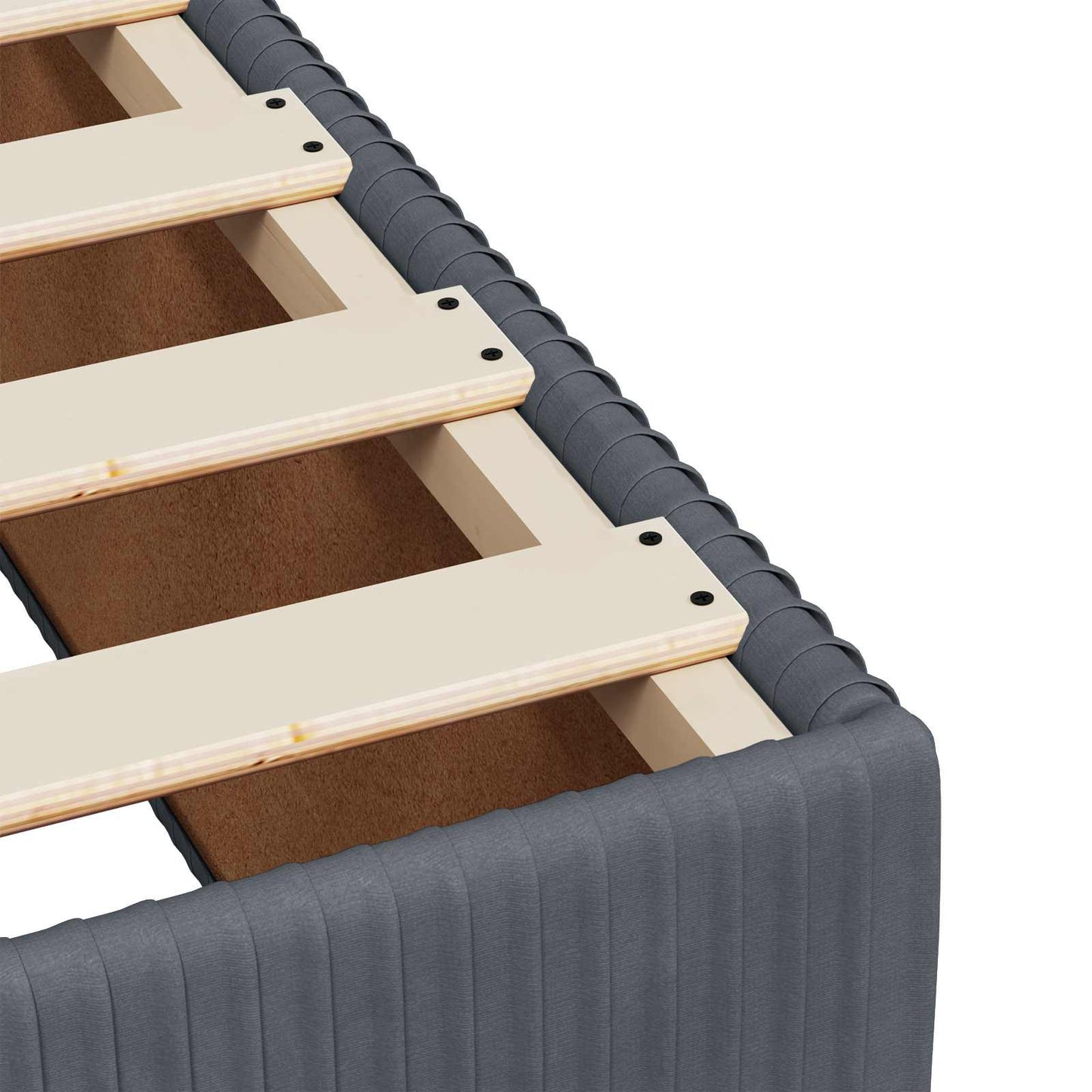 Boxspringbed met matras Donkergrijs 140 x 200 cm Fluweel
