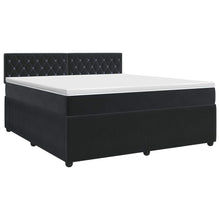 Boxspringbed met matras Zwart 160 x 200 cm Fluweel