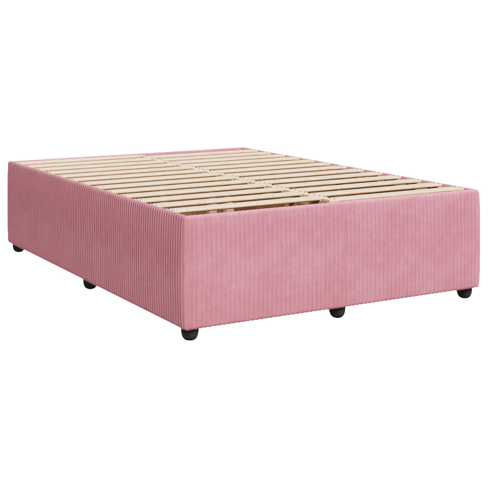 Boxspringbed met matras Roze 160 x 200 cm Fluweel