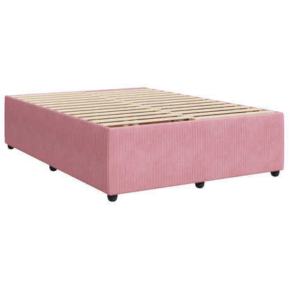 Boxspringbed met matras Roze 160 x 200 cm Fluweel