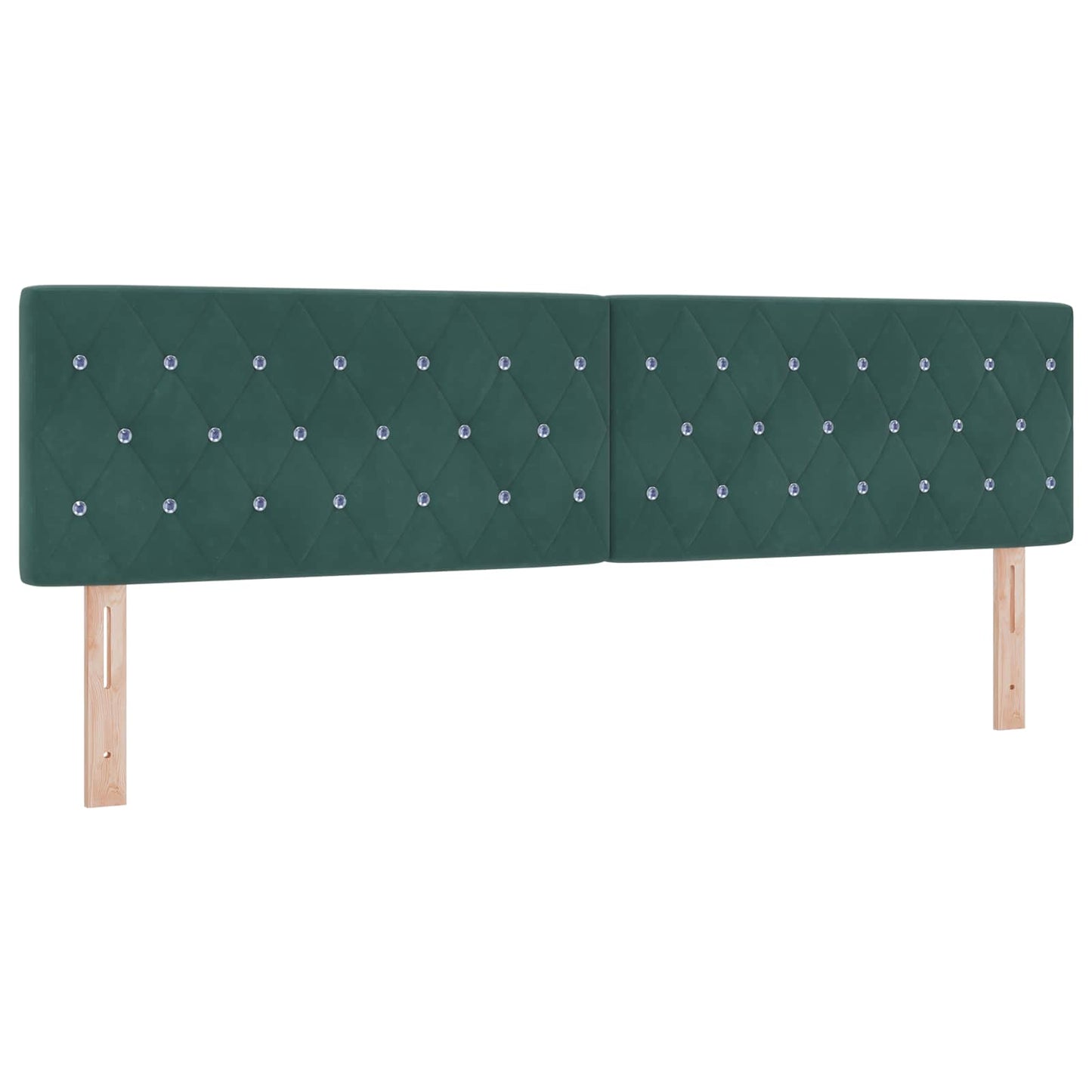 Boxspringbed met matras Donkergroen 180 x 200 cm Fluweel