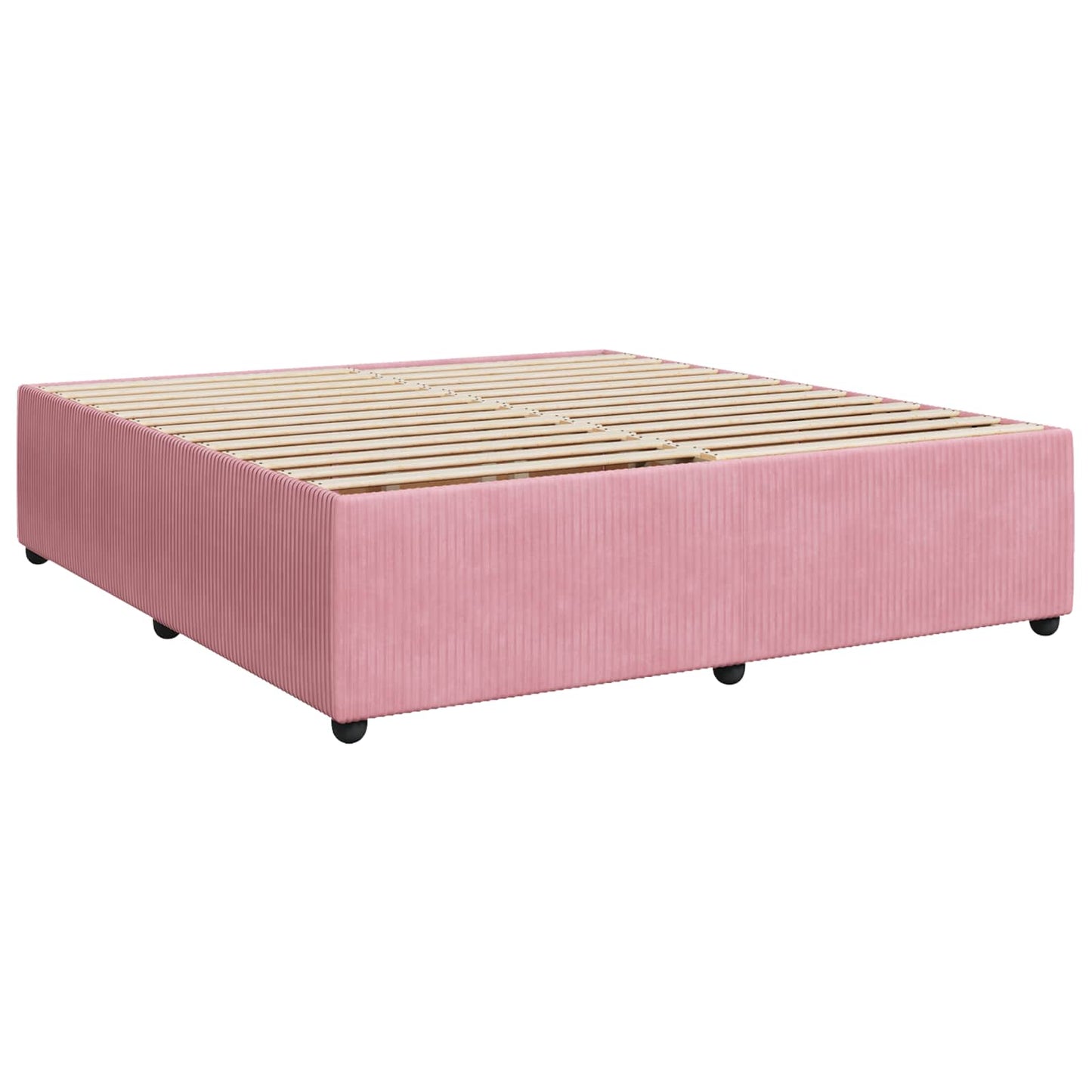 Boxspringbed met matras Roze 180 x 200 cm Fluweel