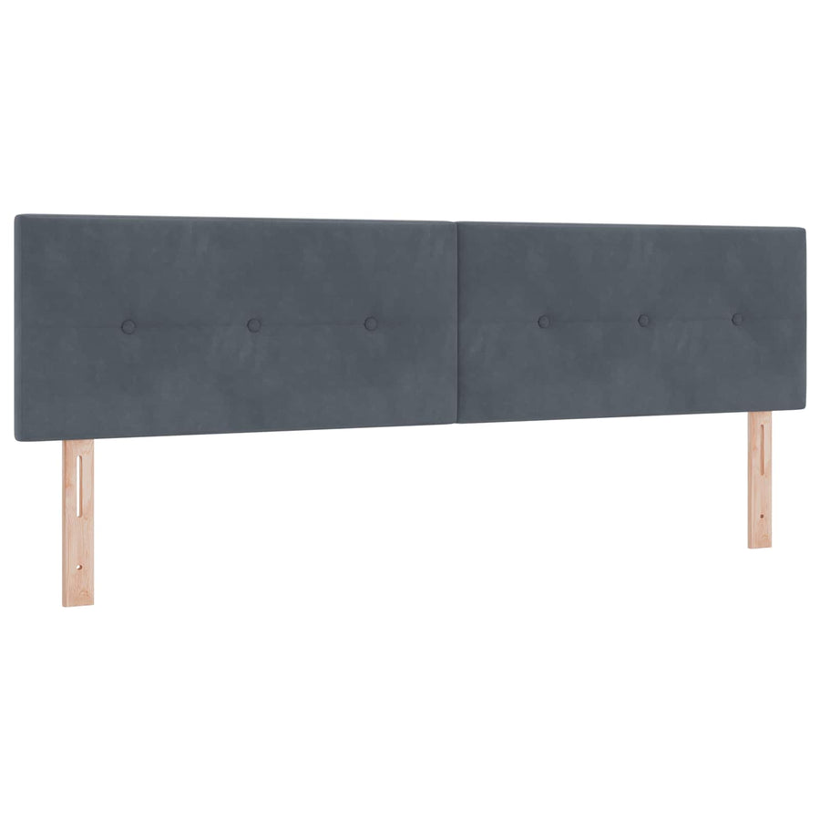Boxspringbed met matras Donkergrijs 180 x 200 cm Fluweel