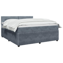 Boxspringbed met matras Donkergrijs 180 x 200 cm Fluweel