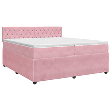 Boxspringbed met matras Roze 200 x 200 cm Fluweel