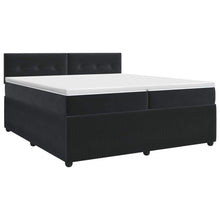 Boxspringbed met matras Zwart 200 x 200 cm Fluweel