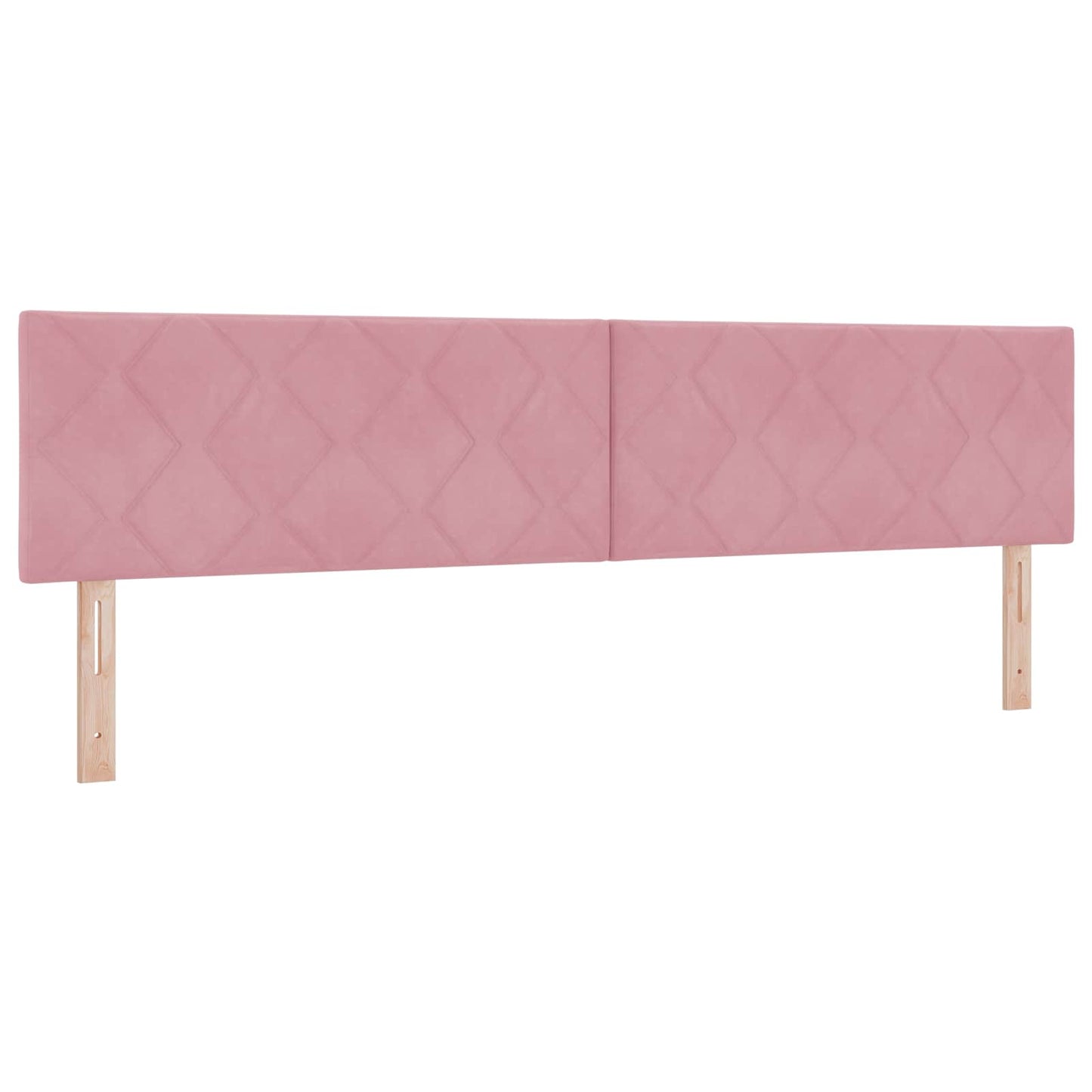 Boxspringbed met matras Roze 200 x 200 cm Fluweel
