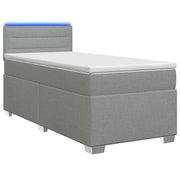 Boxspring bed 80x200 cm lichtgrijs