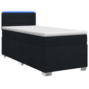 Boxspring bed met matras LED zwart 80x200 cm