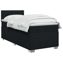Boxspring Bed met Matras en LED Zwart 80 x 200 cm Stof