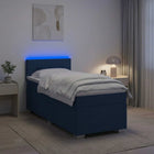 Boxspring bed met matras 80x200 cm blauw