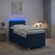 Boxspring bed met matras 80x200 cm blauw