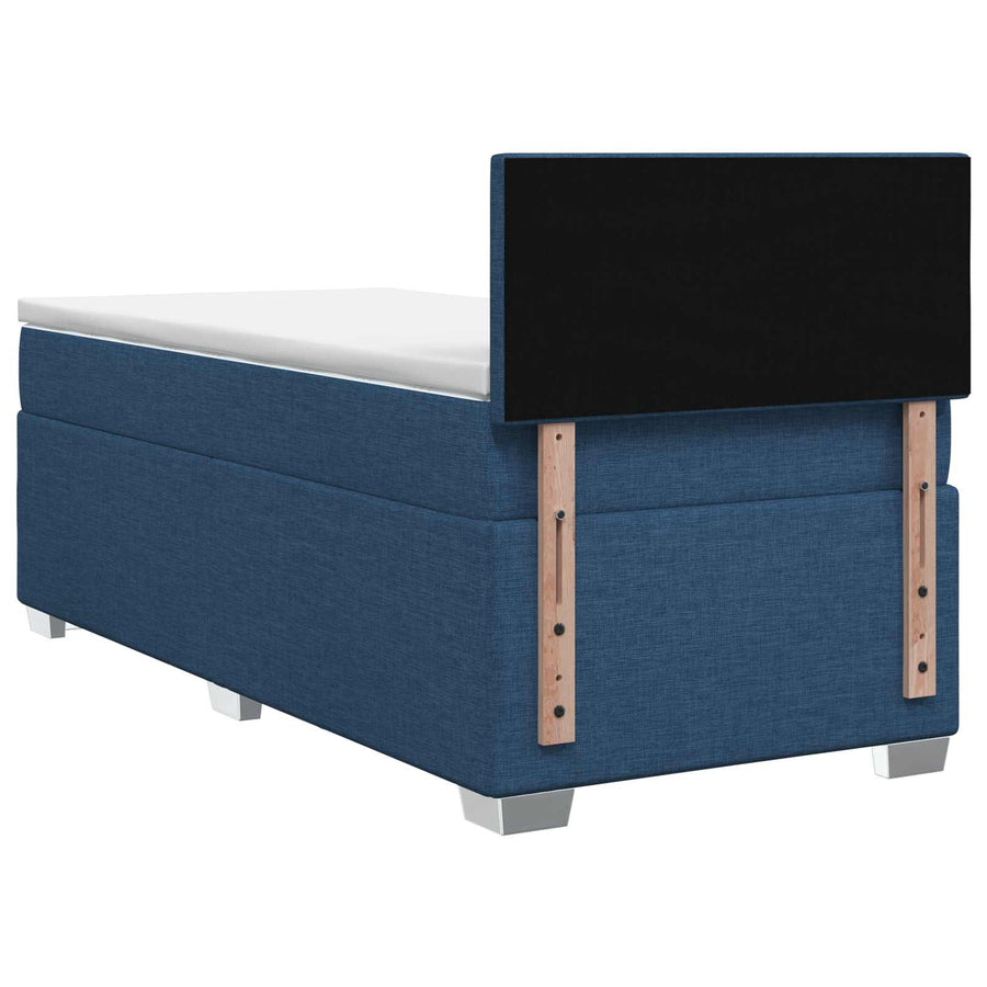 Boxspring Bed met Matras en LED Blauw 80 x 200 cm Stof